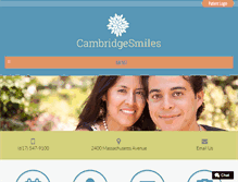 Tablet Screenshot of cambridgesmiles.com